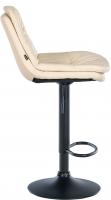 Barhocker Laurel Kunstleder schwarz creme 