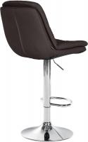 Barhocker Laurel Stoff chrom dunkelgrau