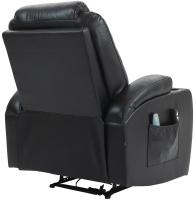 Sessel Hepler mit Massagefunktion Kunstleder schwarz 