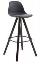 Barhocker Franklin Kunstleder Square Cappuccino (eiche) schwarz Barhocker Franklin Kunstleder Square Cappuccino (eiche) schwarz