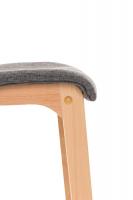 Barhocker Hoover Stoff Natura hellgrau Barhocker Hoover Stoff Natura hellgrau