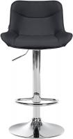 2er Set Barhocker Vonore Kunstleder chrom schwarz 