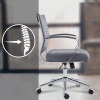 Bürostuhl Oakland Kunstleder grau 
