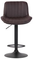 Barhocker Lentini Kunstleder schwarz braun Barhocker Lentini Kunstleder schwarz braun