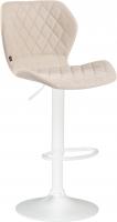 Barhocker Cork Stoff weiß creme Barhocker Cork Stoff weiß creme