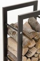 Kaminholzständer Keri 25x40x100 schwarz-matt Kaminholzständer Keri 25x40x100 schwarz-matt