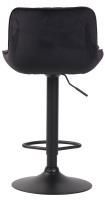 Barhocker Lentini Samt schwarz schwarz Barhocker Lentini Samt schwarz schwarz