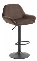 Barhocker Braga Samt schwarz braun Barhocker Braga Samt schwarz braun