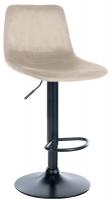 Barhocker Divo Samt Schwarz creme Barhocker Divo Samt Schwarz creme