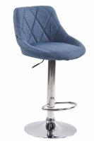 Barhocker Lazio Stoff blau