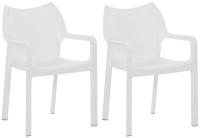 2er SET Stapelstuhl DIVA weiß 2er SET Stapelstuhl DIVA weiß