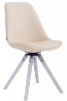 Besucherstuhl Calais square weiß (eiche) creme Besucherstuhl Calais square weiß (eiche) creme