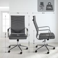 Bürostuhl Canby Kunstleder grau Bürostuhl Canby Kunstleder grau