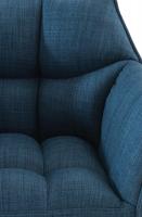 2er Set Barhocker Damaso Stoff edelstahl blau 2er Set Barhocker Damaso Stoff edelstahl blau