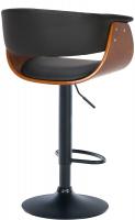 Barhocker Vestal Kunstleder walnuss/schwarz 
