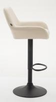 2er Set Barhocker Braga Kunstleder schwarz creme 2er Set Barhocker Braga Kunstleder schwarz creme