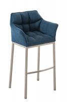 Barhocker Damaso E Stoff mit 4-Fuß Gestell blau Barhocker Damaso E Stoff mit 4-Fuß Gestell blau