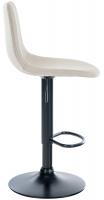 2er Set Barhocker Divo Stoff Schwarz creme 2er Set Barhocker Divo Stoff Schwarz creme