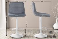 2er Set Barhocker Lex Stoff W grau 2er Set Barhocker Lex Stoff W grau