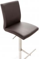 Barhocker Cadiz Kunstleder edelstahl braun 