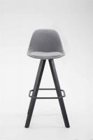 Barhocker Franklin Stoff Square Schwarz (eiche) grau Barhocker Franklin Stoff Square Schwarz (eiche) grau