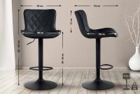 2er Set Barhocker Emma Kunstleder schwarz 2er Set Barhocker Emma Kunstleder schwarz