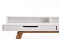 Schreibtisch Eaton 140 cm weiß 