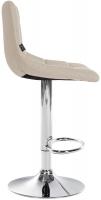 Barhocker Jerry Stoff chrom creme Barhocker Jerry Stoff chrom creme