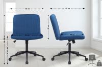 Bürostuhl Kingman Samt blau 