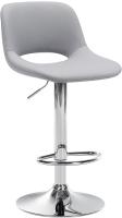 Barhocker Camden Kunstleder chrom grau 