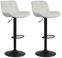 2er Set Barhocker Tover Stoff creme 2er Set Barhocker Tover Stoff creme