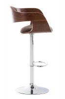 2er Set Barhocker Kingston Stoff walnuss/braun 