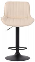 Barhocker Lentini Kunstleder schwarz creme Barhocker Lentini Kunstleder schwarz creme