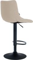 Barhocker Jerry Stoff schwarz creme 
