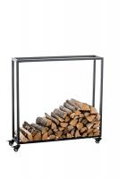 Kaminholzständer Hetta 25x80x100 cm schwarz Kaminholzständer Hetta 25x80x100 cm schwarz