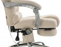 Bürostuhl Pacific Stoff mit Massagefunktion creme Bürostuhl Pacific Stoff mit Massagefunktion creme