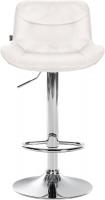 Barhocker Vonore Samt chrom creme 