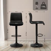 Barhocker Henchy Kunstleder schwarz Barhocker Henchy Kunstleder schwarz