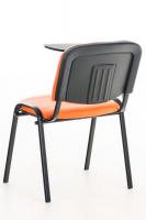 Stuhl Ken mit Klapptisch Kunstleder orange Stuhl Ken mit Klapptisch Kunstleder orange