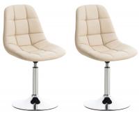 2er Set Stühle Emil Kunstleder creme 2er Set Stühle Emil Kunstleder creme