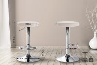 Barhocker Ponte Samt chrom creme Barhocker Ponte Samt chrom creme