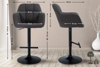 Barhocker Natoma Stoff schwarz schwarz Barhocker Natoma Stoff schwarz schwarz
