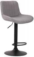 Barhocker Lentini Stoff schwarz grau Barhocker Lentini Stoff schwarz grau