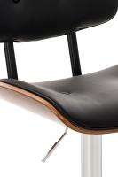 2er Set Barhocker Sarnia Kunstleder walnuss/schwarz 2er Set Barhocker Sarnia Kunstleder walnuss/schwarz