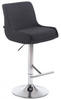 Barhocker Club Stoff schwarz Barhocker Club Stoff schwarz