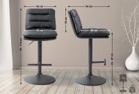 2er Set Barhocker Damar Kunstleder schwarz schwarz 2er Set Barhocker Damar Kunstleder schwarz schwarz