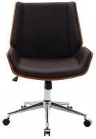 Bürostuhl Zwolle Kunstleder walnuss/braun Bürostuhl Zwolle Kunstleder walnuss/braun