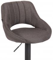 2er Set Barhocker Milet Stoff B dunkelgrau 