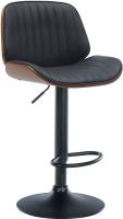 Barhocker Nova Kunstleder schwarz walnuss/schwarz Barhocker Nova Kunstleder schwarz walnuss/schwarz