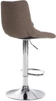 2er Set Barhocker Jerry Stoff chrom taupe 2er Set Barhocker Jerry Stoff chrom taupe